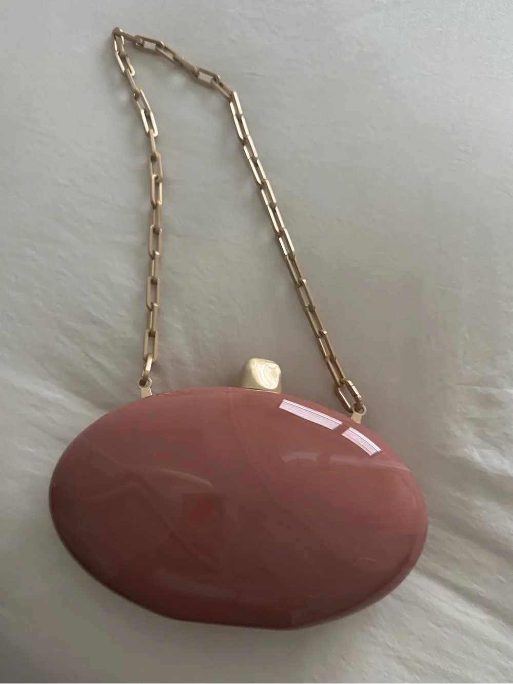 Cult Gaia Eviana Clutch Corallo. (SEE FLAWS)